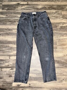 Everlane The Cheeky 90s Cheeky Straight Jeans Black Gray High Rise OrganicCotton